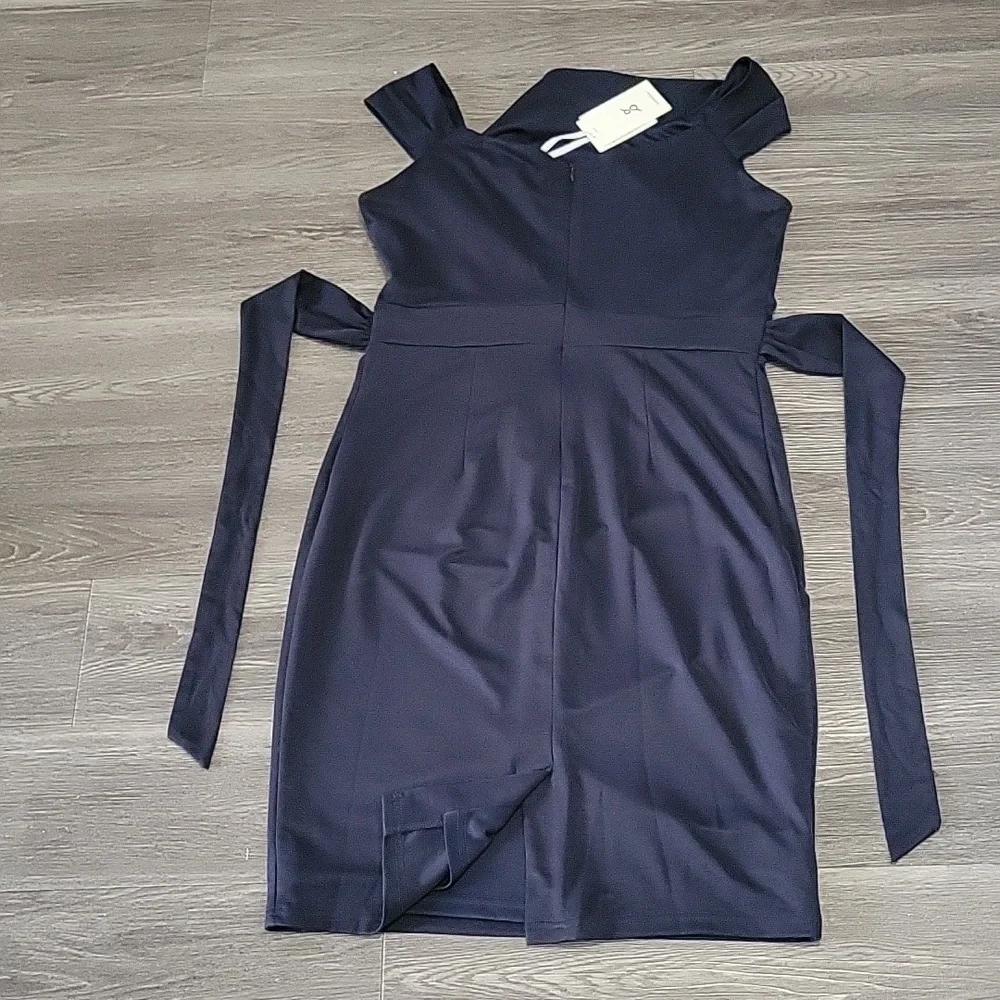 Elegant Navy Blue Dress - Picture 8 of 10